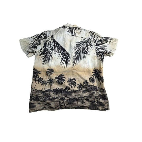 RJC Hawaiian Shirt 2XL Camp Palm Tree Sunset Print 100% Cotton Made In USA - Picture 3 of 10